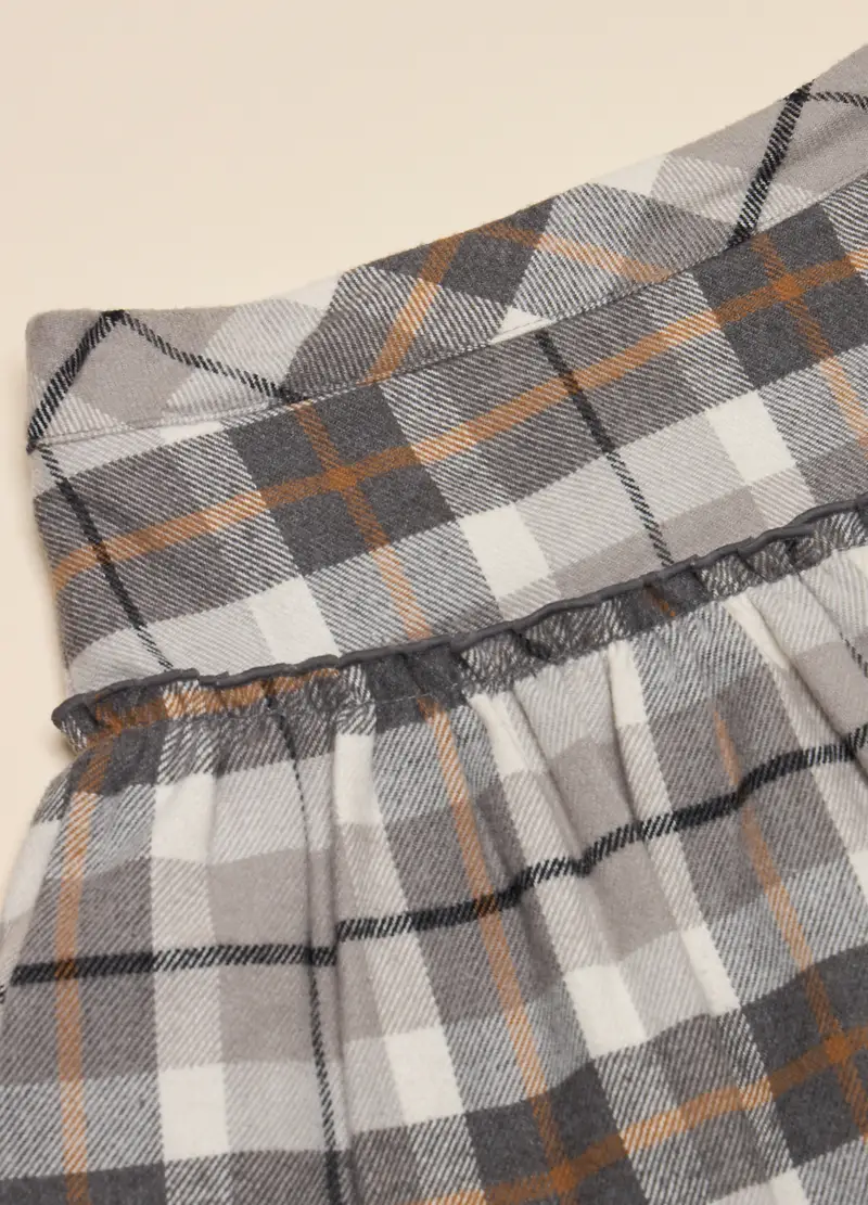 Gonna In Misto Cotone, Neonata, Grigio chiaro miniatura 2