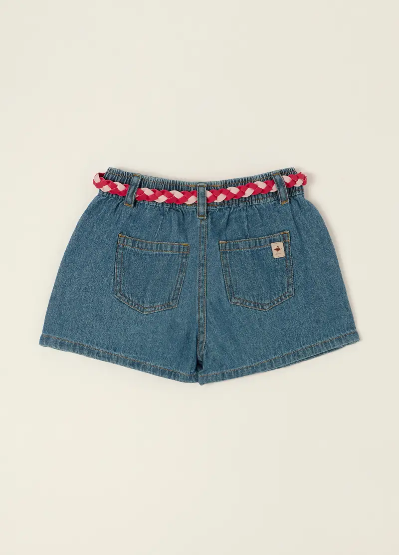 Gonna In Puro Cotone, Neonata, Blu/rosso miniatura 2