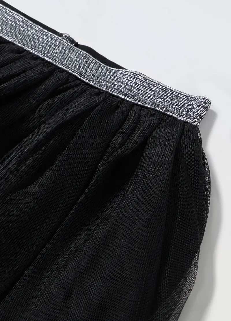 Gonna In Tulle Bambina, Nero miniatura 2