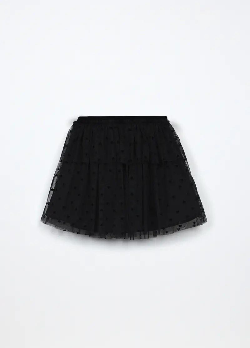 Gonna In Tulle Bambina, Nero miniatura 2