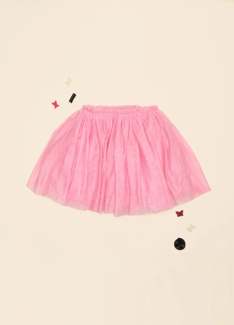 Gonna In Tulle, Bambina, Rosa pastello
