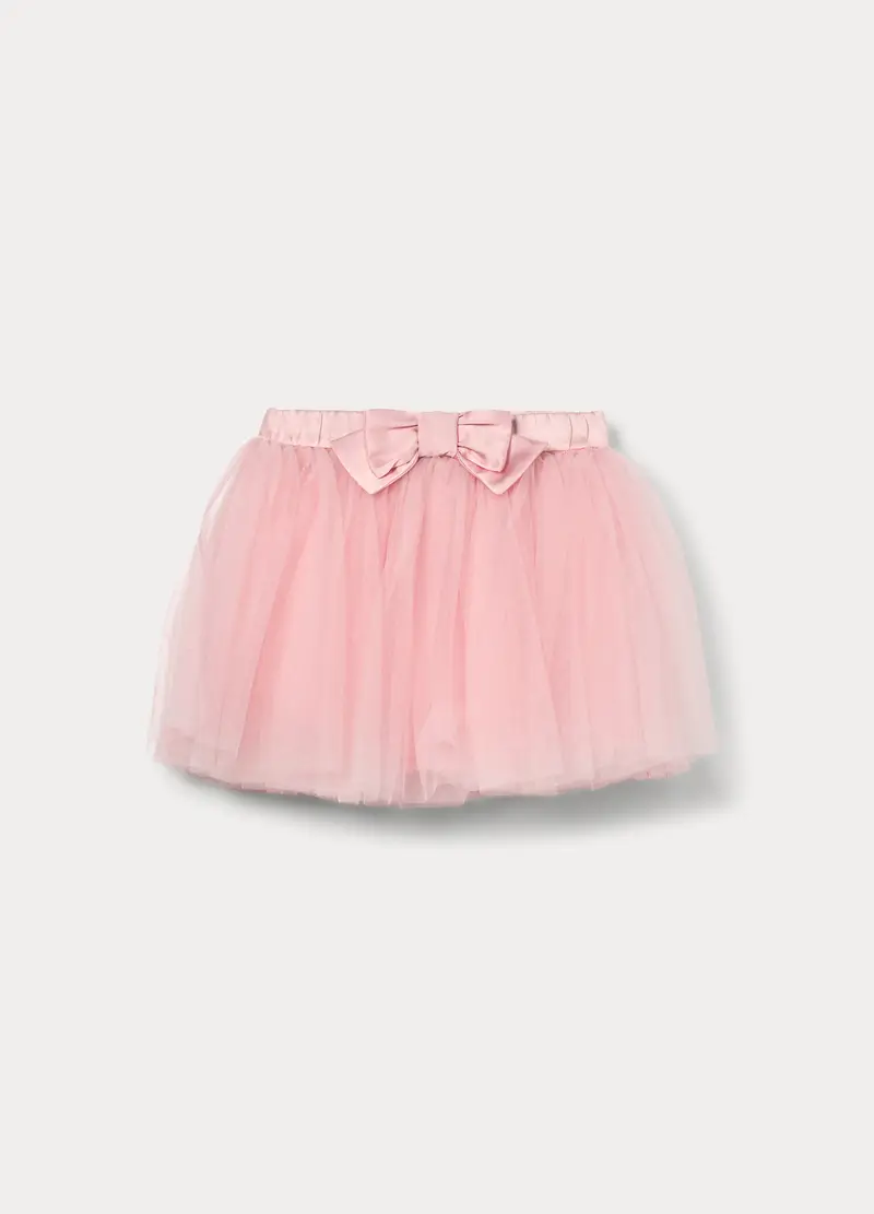 Gonna In Tulle Bambina, Rosa pastello