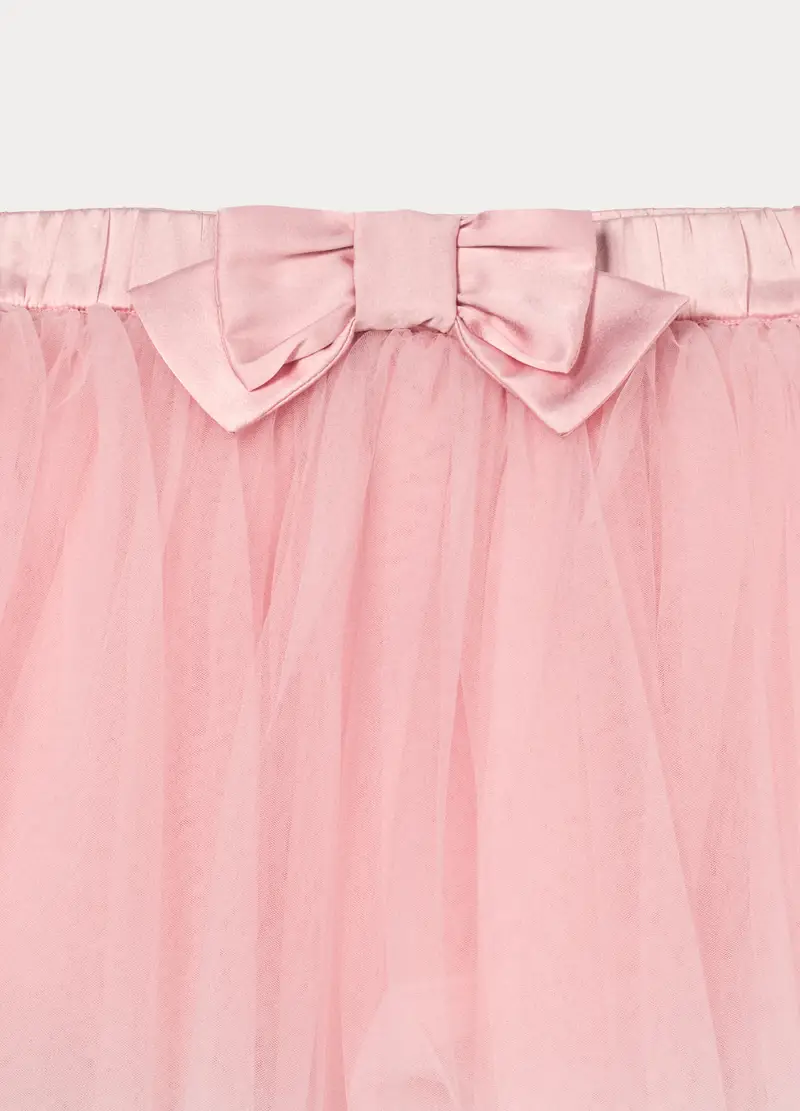 Gonna In Tulle Bambina, Rosa pastello miniatura 3