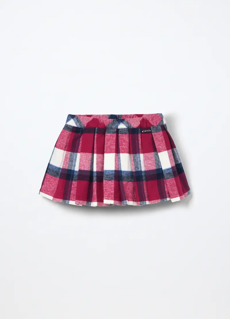 Gonna In Twill Di Cotone Neonata, Bambina, Rosa scuro