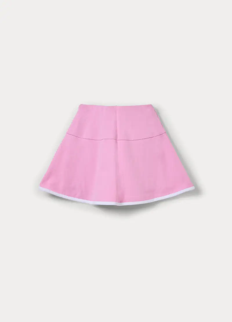 Gonna Pantalone In Jersey Bambina, Rosa chiaro miniatura 2
