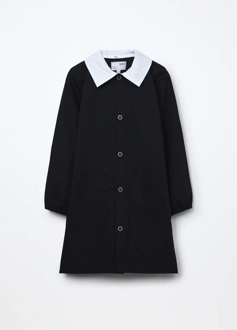 Grembiule Con Apertura A Bottoni Bambino, Nero