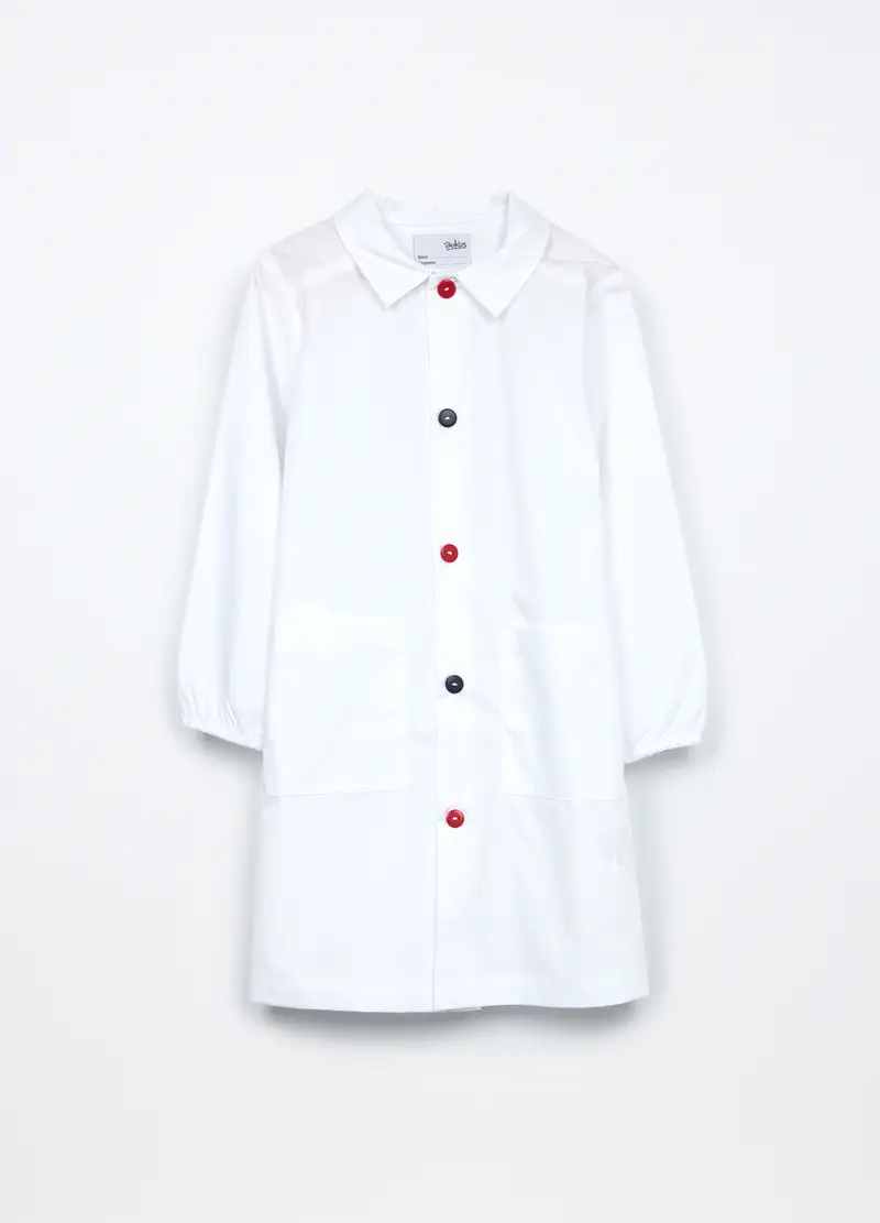 Grembiule Misto Cotone Bambino, Bianco gesso