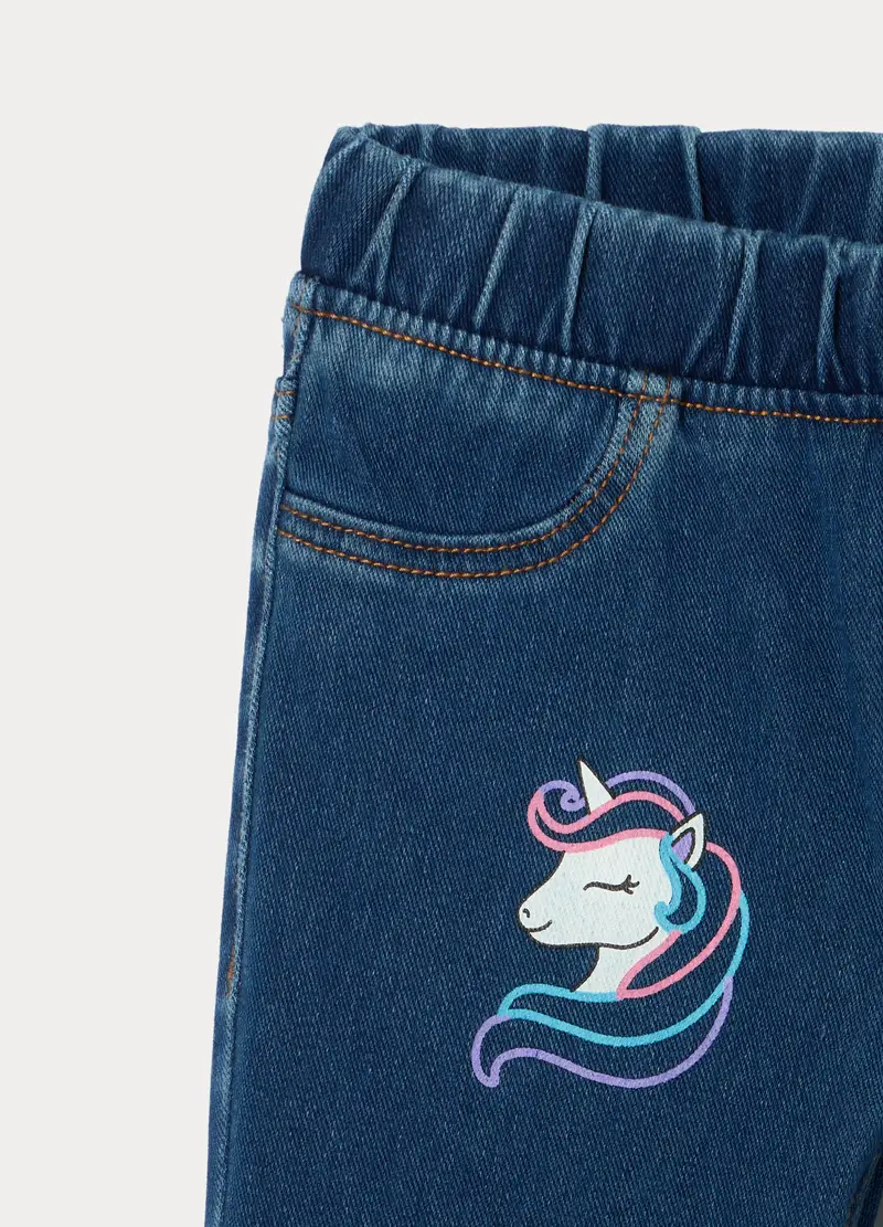 Blukids Jeggings Bambina Denim 4222212 miniatura 3