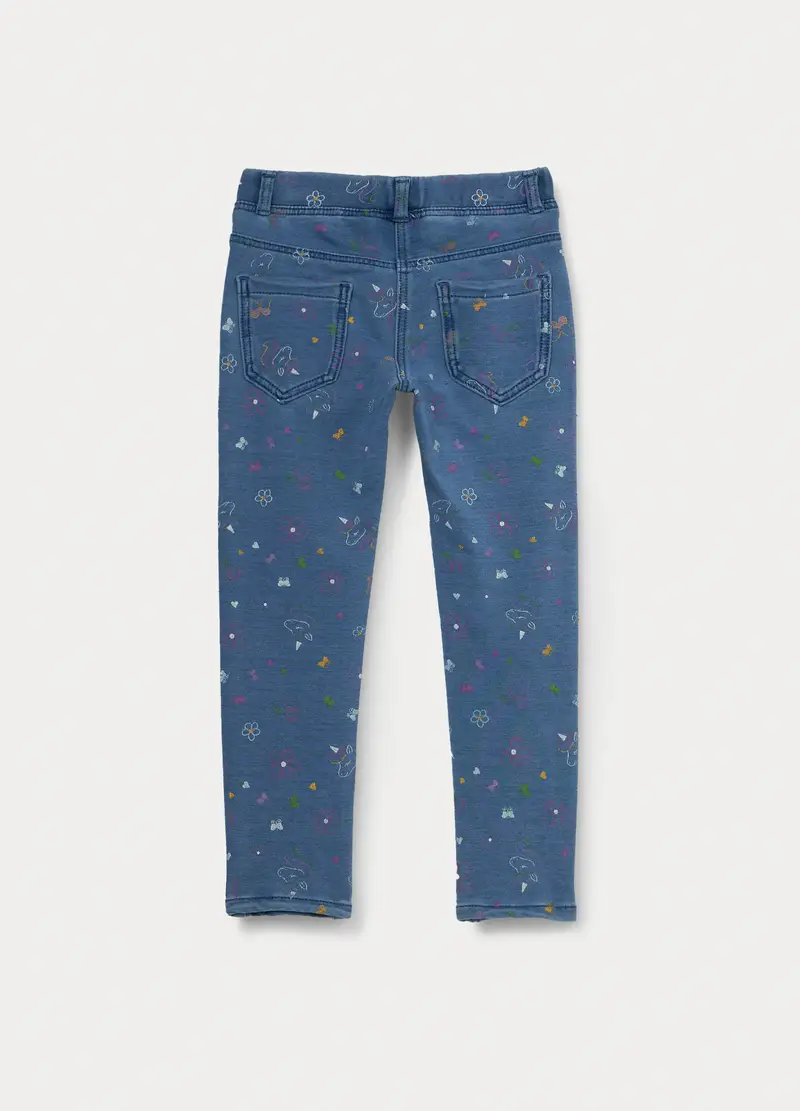 Blukids Jeggings Bambina Blu 4222210 miniatura 2