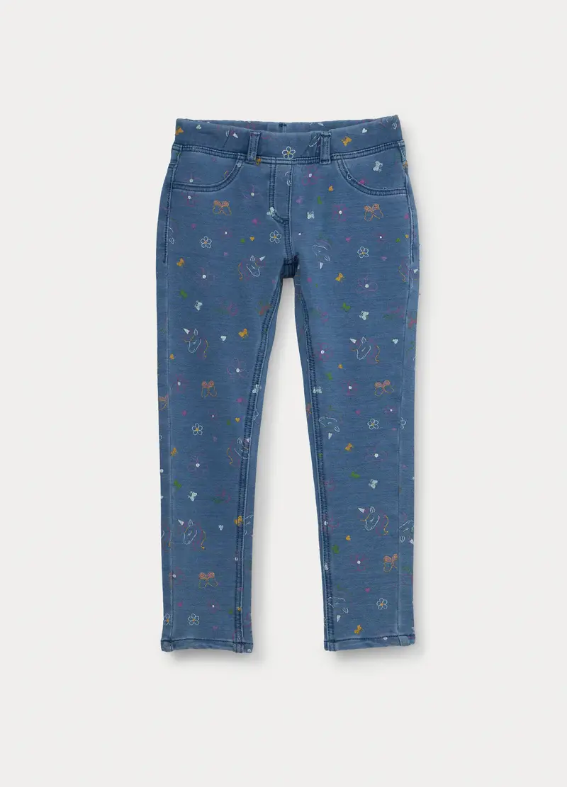 Blukids Jeggings Bambina Blu 4222210