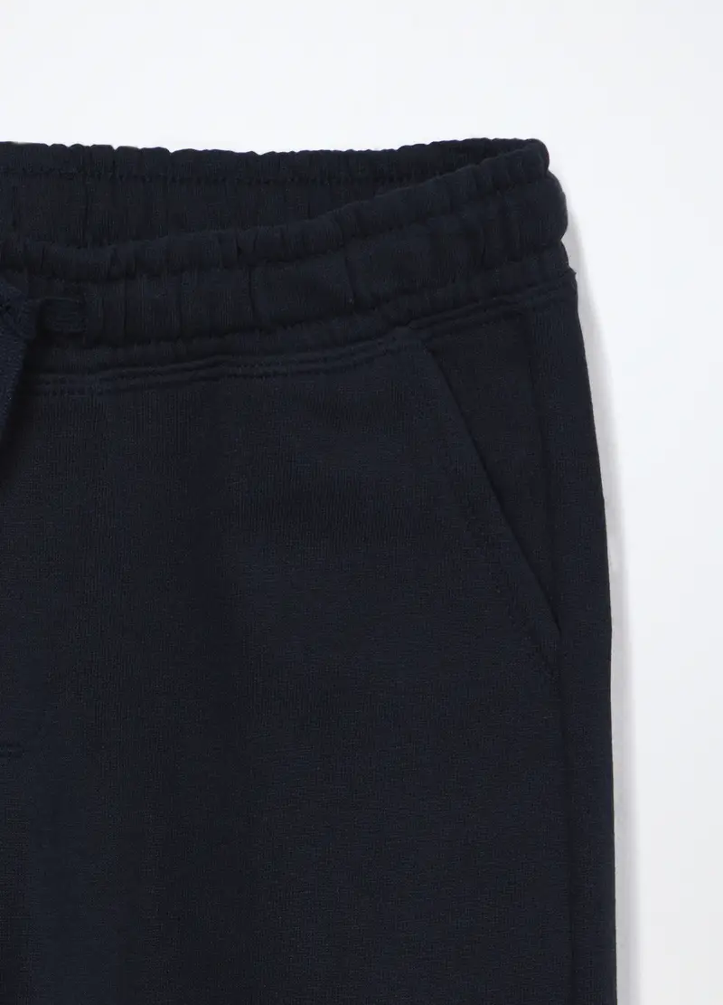 Blukids, Jogger Cargo In French Terry Di Puro Cotone Ragazzo, Bambino, Blu scuro, Taglia: 9-10 miniatura 2