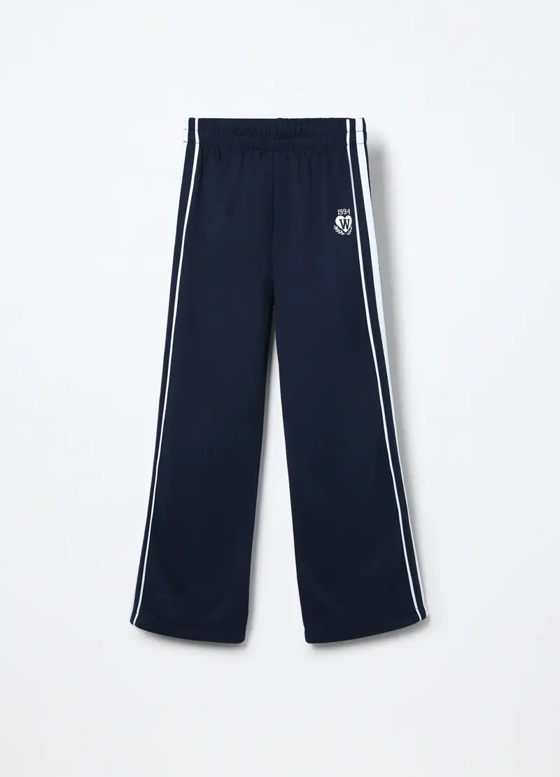 Jogger Con Vita Elasticizzata Ragazza, Bambina, Blu scuro