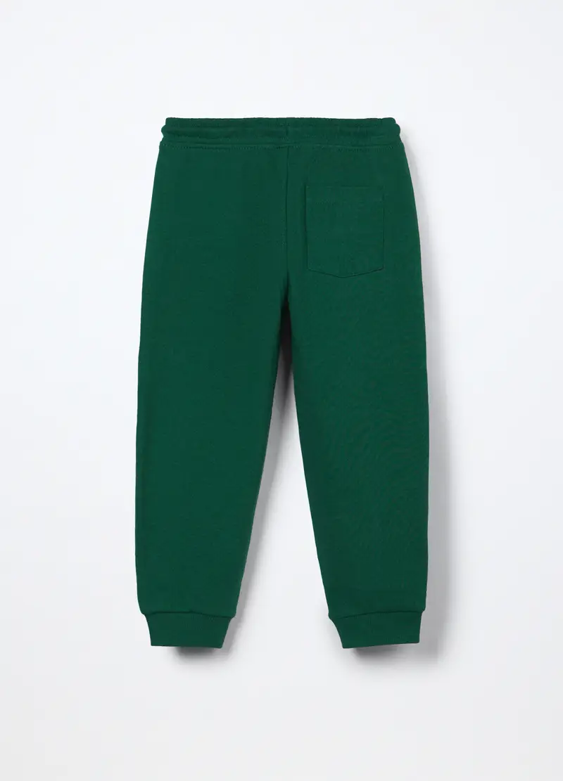 Blukids Jogger Bambino in Cotone Verde Scuro miniatura 2