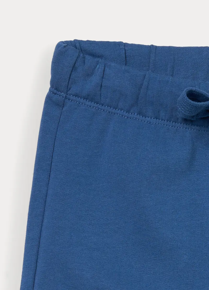 Jogger In French Terry Di Puro Cotone Bambino, Blu navy miniatura 3