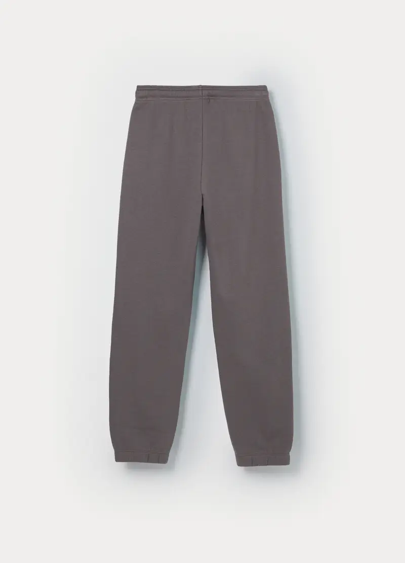 Jogger In French Terry Di Puro Cotone Bambino, Grigio chiaro miniatura 2