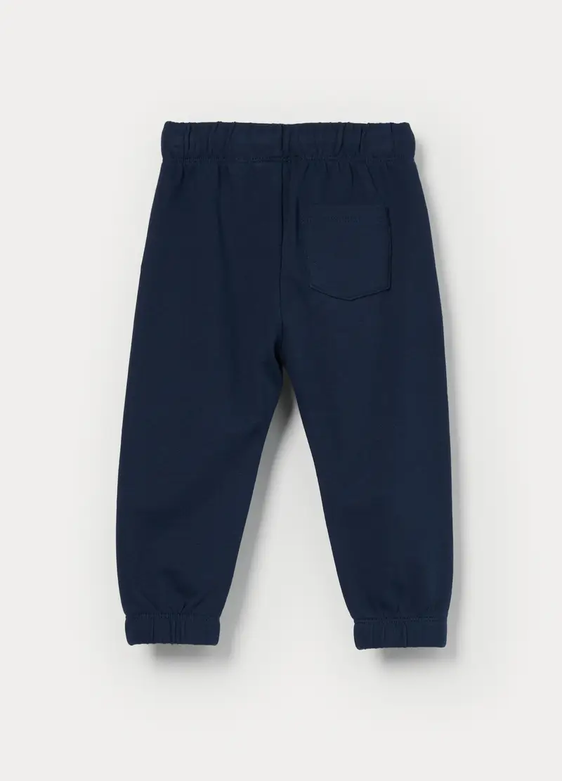 Jogger In French Terry Di Puro Cotone Bimbo, Bambino, Blu Bluette miniatura 2
