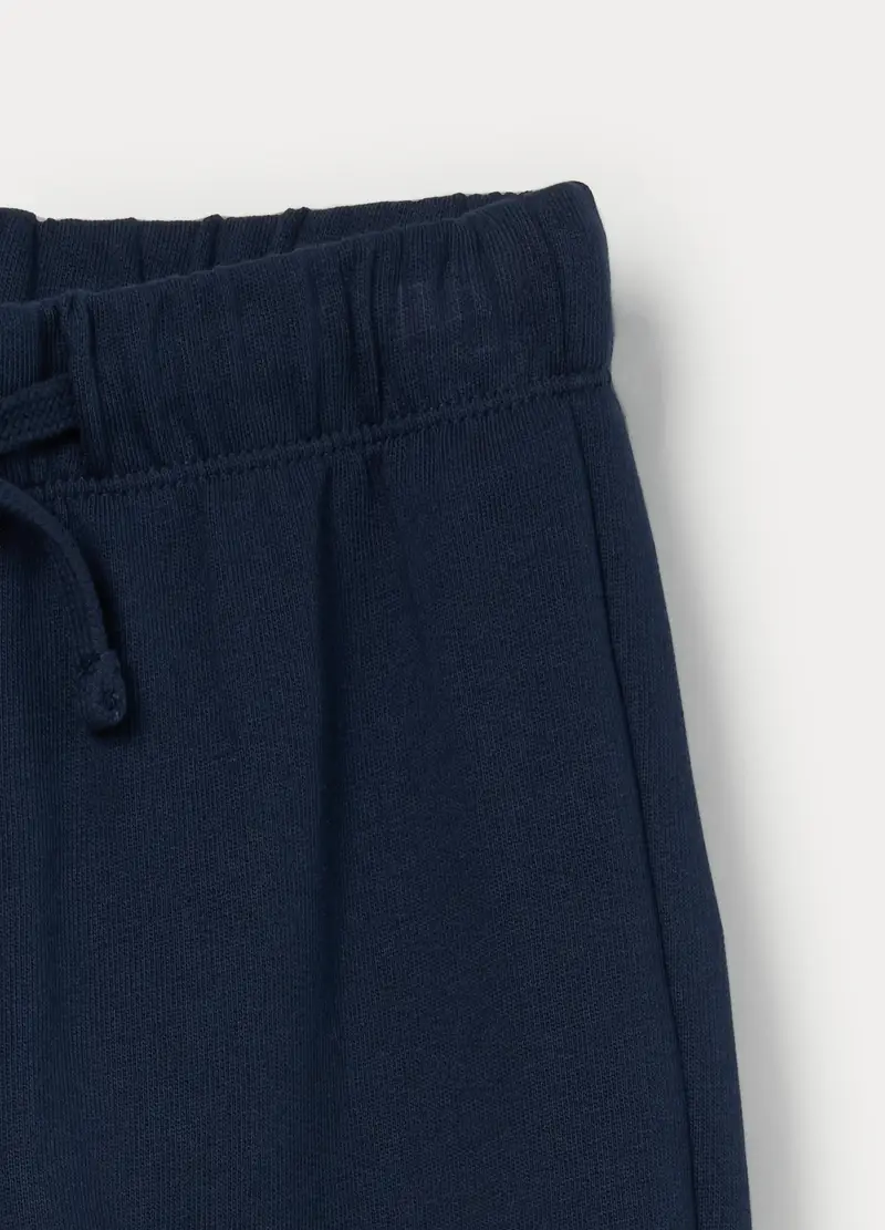 Jogger In French Terry Di Puro Cotone Bimbo, Bambino, Blu Bluette miniatura 3