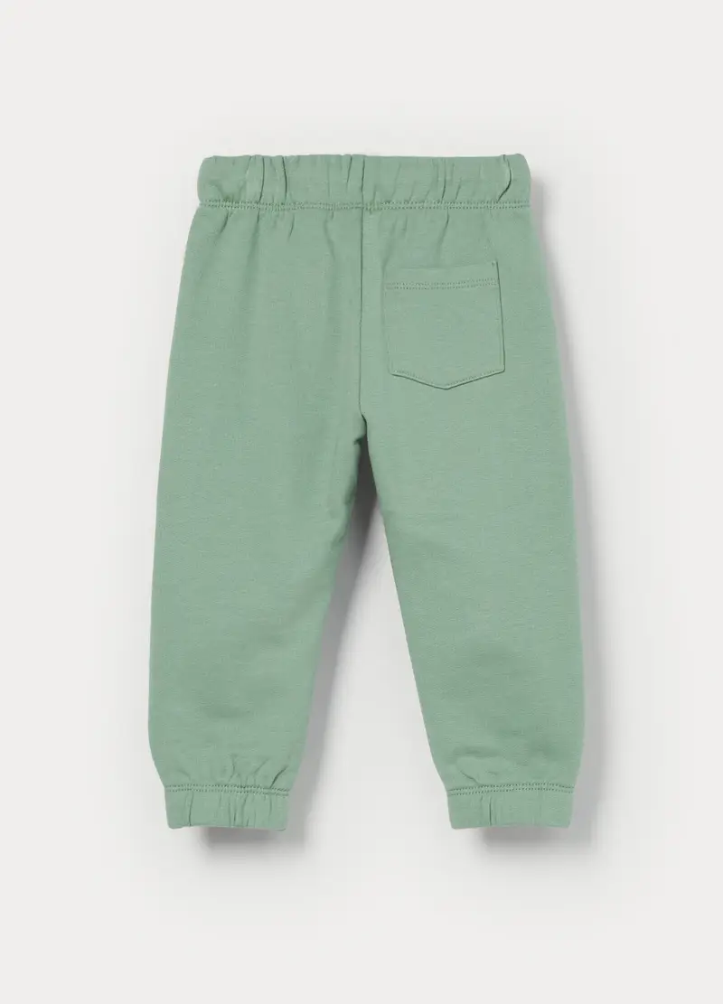 Jogger In French Terry Di Puro Cotone Bimbo, Bambino, Verde chiaro miniatura 2