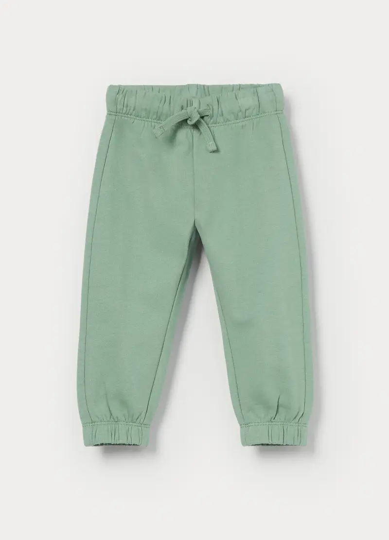 Jogger In French Terry Di Puro Cotone Bimbo, Bambino, Verde chiaro
