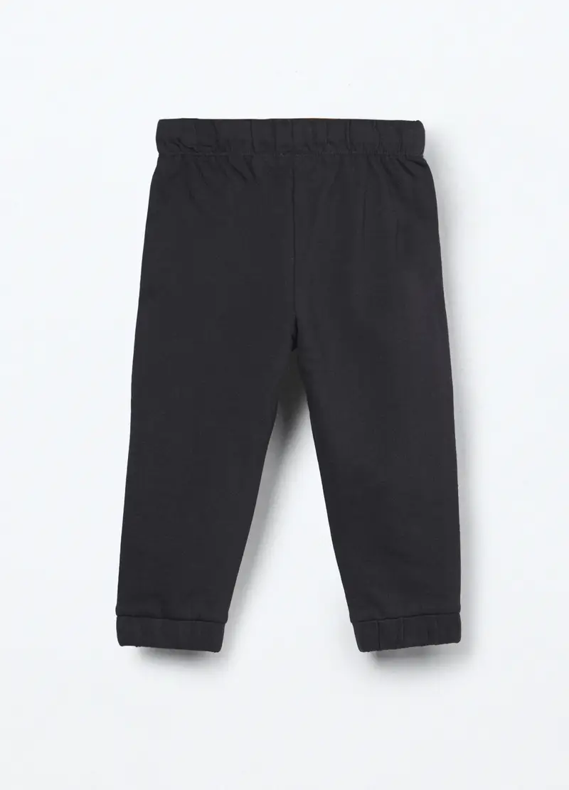 Jogger In French Terry Di Puro Cotone Neonato, Bambino, Grigio scuro miniatura 2