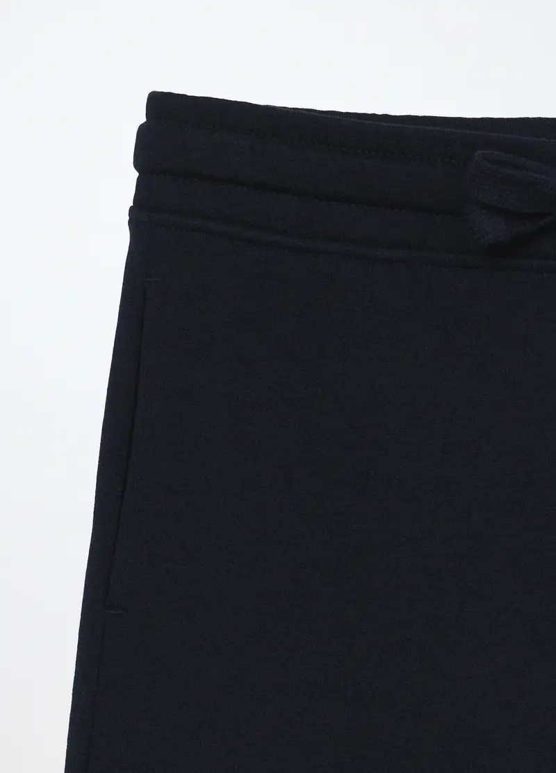 Blukids, Jogger In French Terry Di Puro Cotone Ragazzo, Bambino, Blu scuro, Taglia: 9-10 miniatura 2