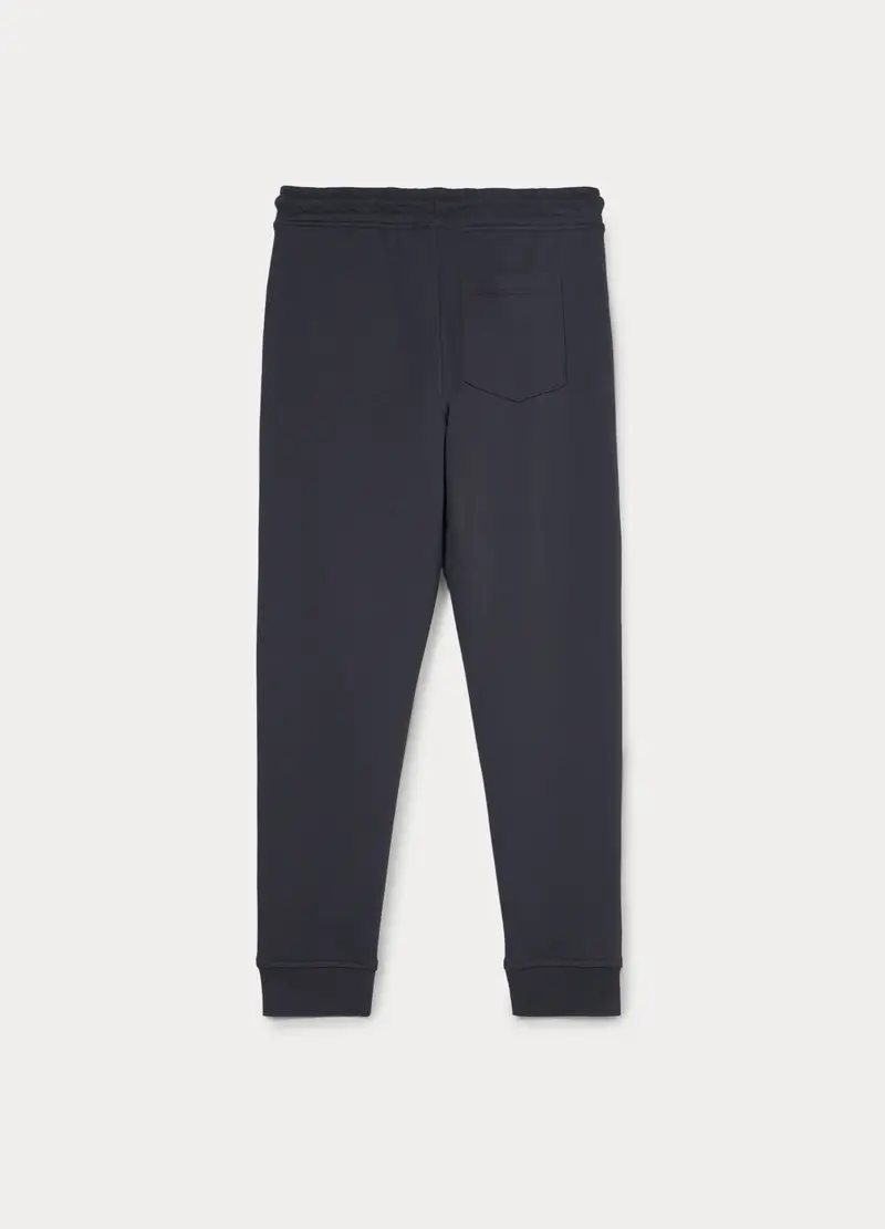 Jogger In French Terry Di Puro Cotone Ragazzo, Bambino, Grigio scuro miniatura 2