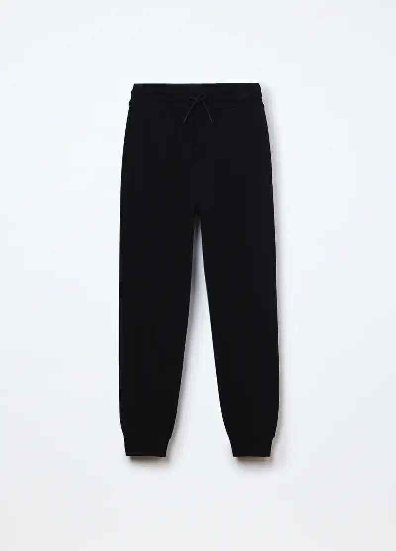 Blukids, Jogger In French Terry Di Puro Cotone Ragazzo, Bambino, Nero, Taglia: 10-11