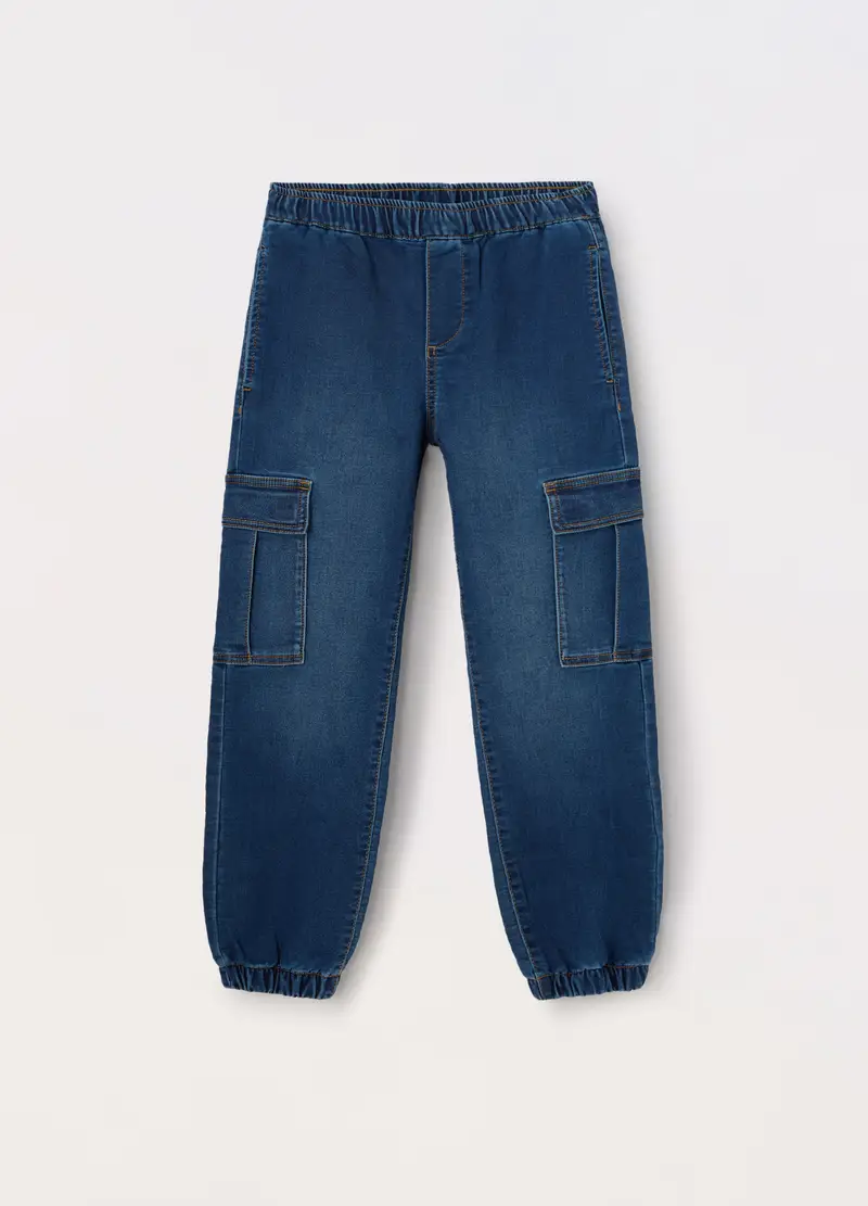 Blukids, Jogger In French Terry Ragazzo, Bambino, Blu denim, Taglia: 10-11