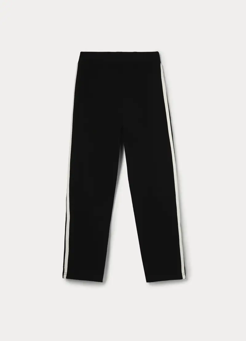Jogger Misto Cotone Ragazzo, Bambino, Nero miniatura 2