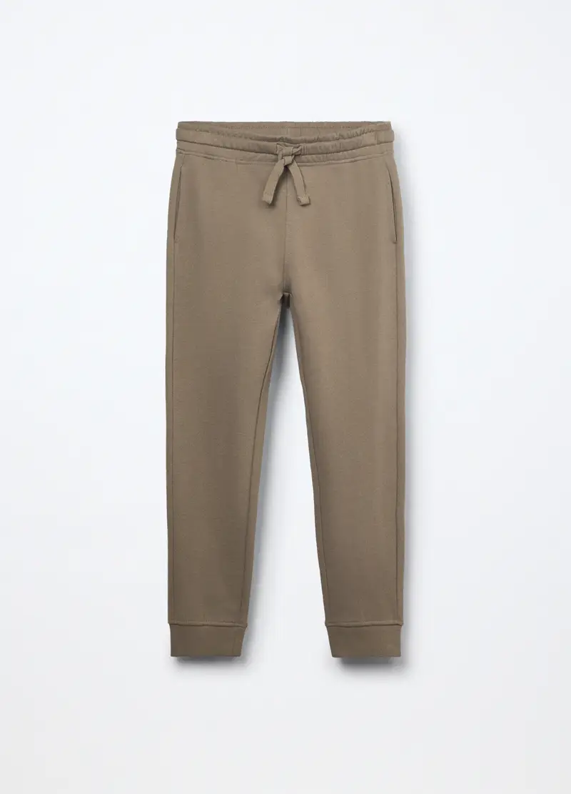 Blukids Joggers Marrone Chiaro in Cotone per Ragazzo