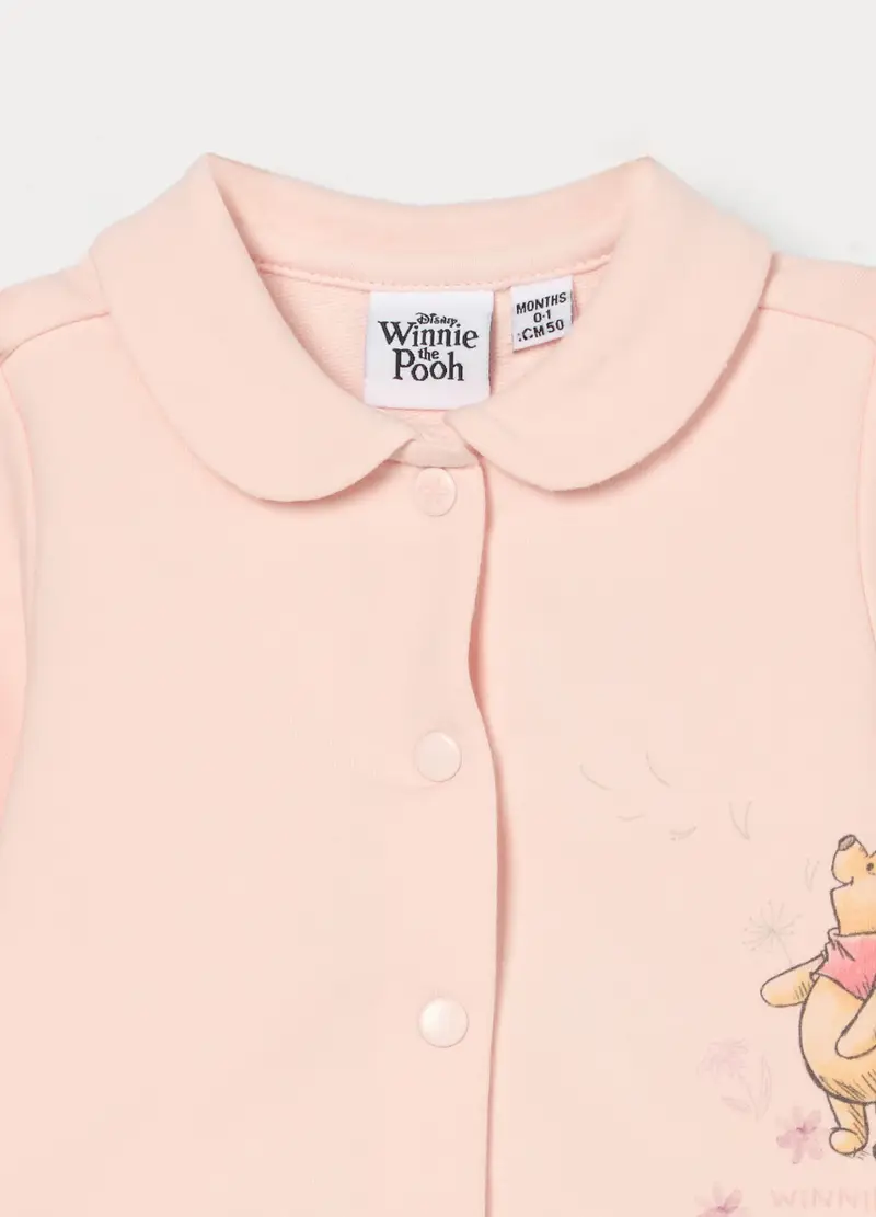 Jogging Set Disney In French Terry Di Cotone Stretch Neonata, Rosa chiaro miniatura 3