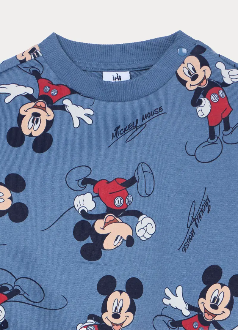 Jogging Set Disney In French Terry Di Puro Cotone Bimbo, Bambino, Blu scuro miniatura 3