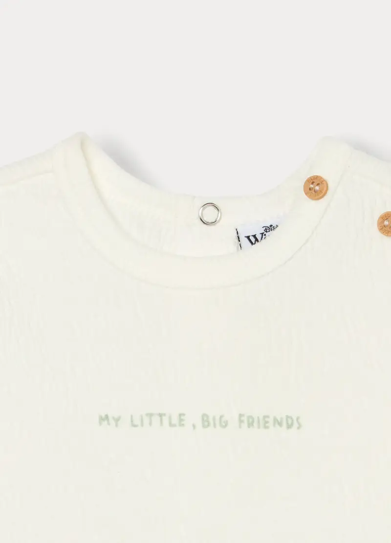 Jogging Set Disney In Jersey Stretch Neonato, Verde chiaro miniatura 3