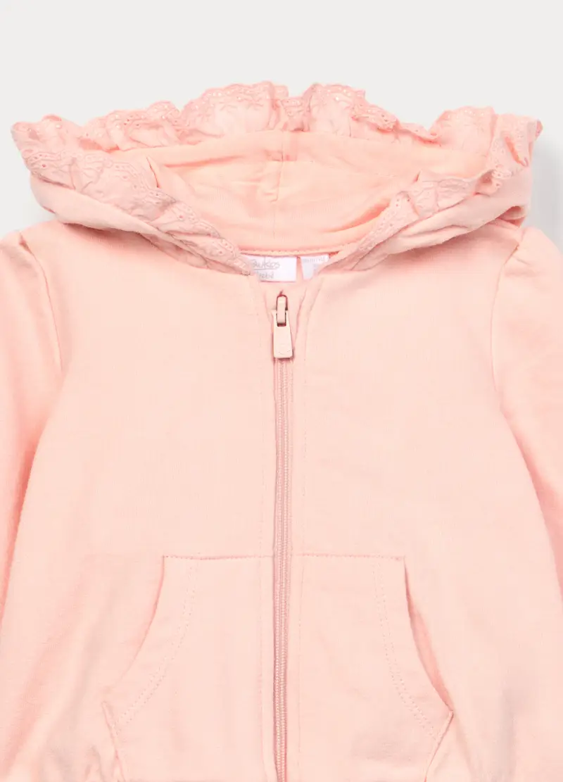 Jogging Set In French Terry Di Puro Cotone Neonata, Rosa chiaro miniatura 3