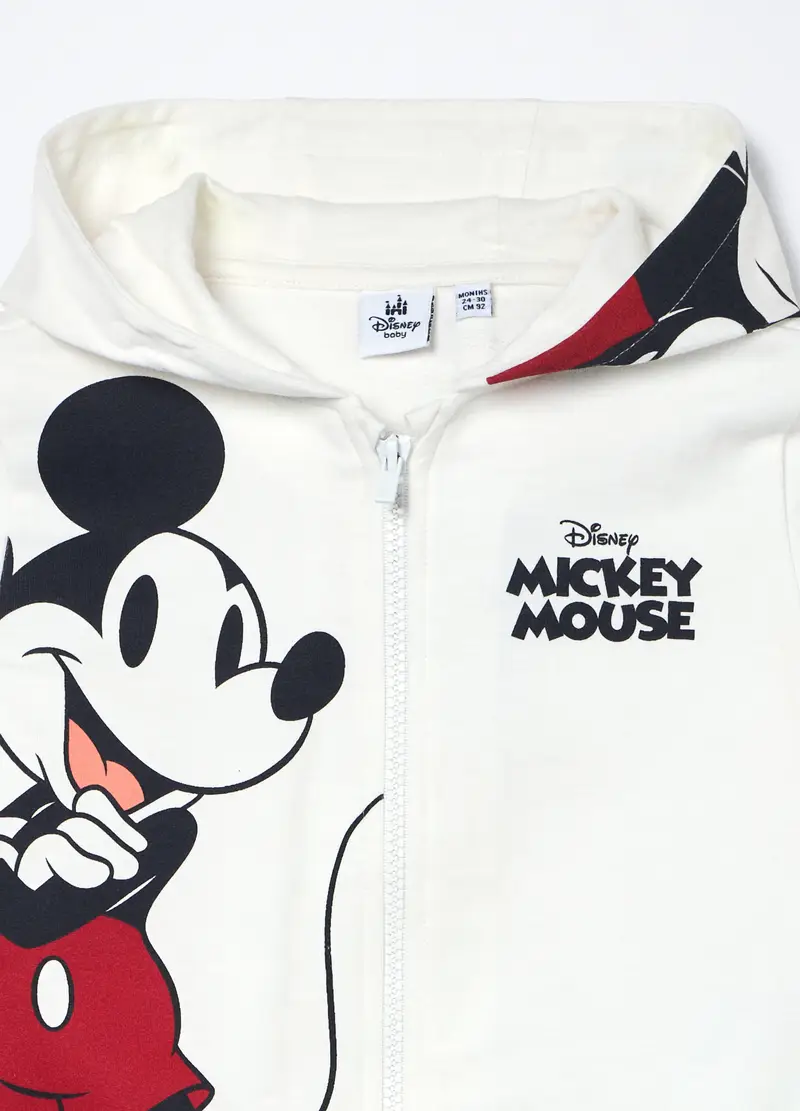 Jogging Set In French Terry Di Puro Cotone Neonato, Bambino, Bianco miniatura 3