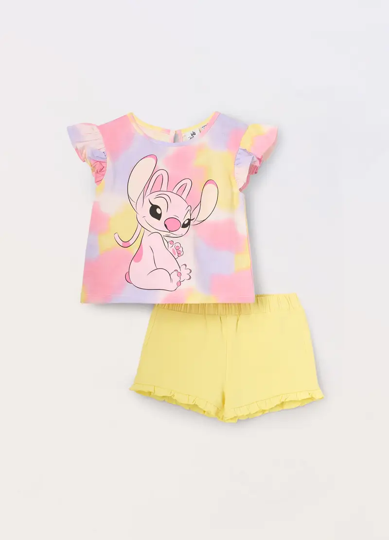 Blukids, Jogging Set In Jersey Di Cotone Stretch Neonata, Bambina, Rosa pastello, Taglia: 9-12