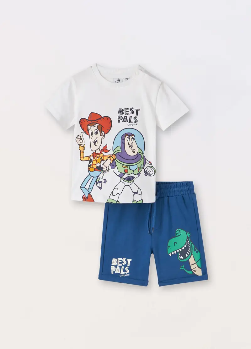 Blukids, Jogging Set In Jersey Di Puro Cotone Neonato, Bambino, Bianco, Taglia: 9-12