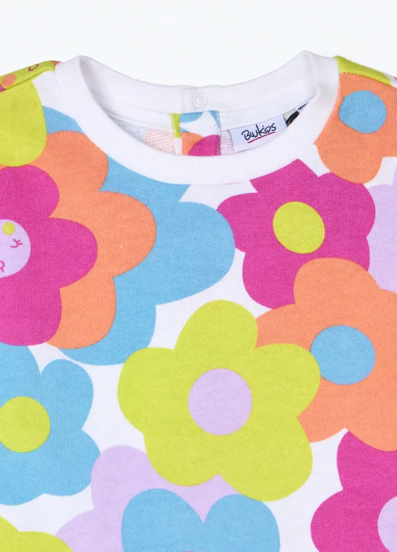 Jogging Set In Puro Cotone Neonata, Bambina, Rosa miniatura 3