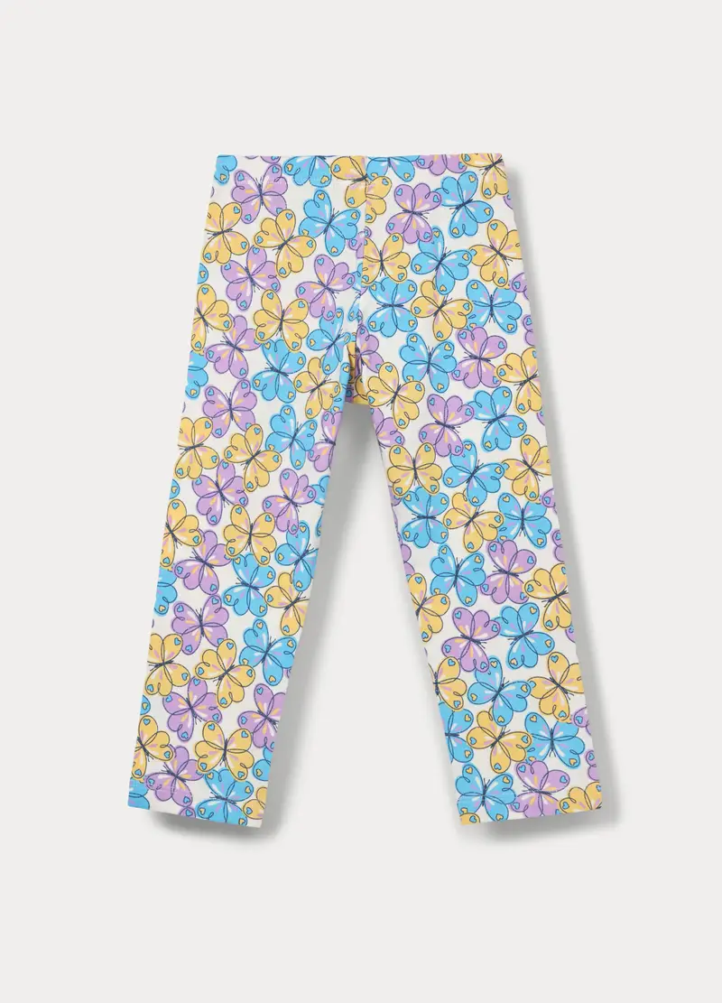 Blukids Leggings Bambina Bianco 4251846 miniatura 2