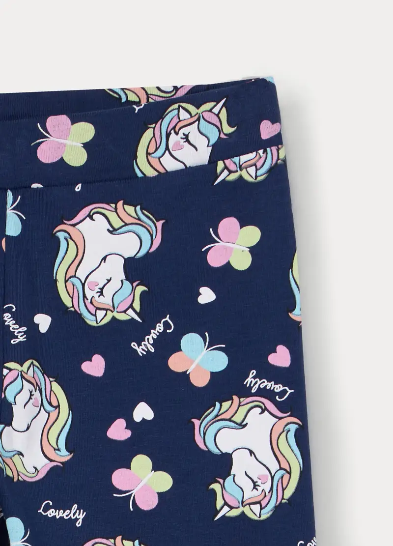 Blukids Leggings Bambina Blu 4223349 miniatura 3