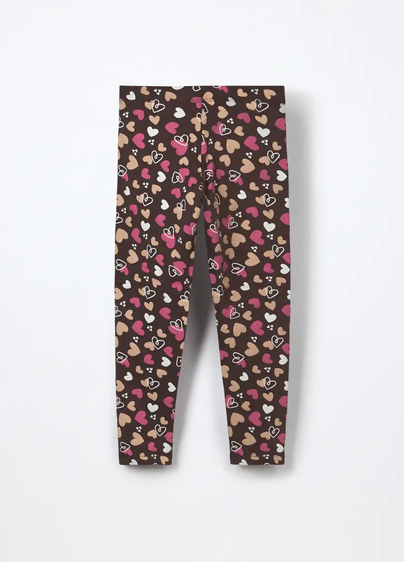 Blukids Leggings Bambina Marrone 2616887 miniatura 2