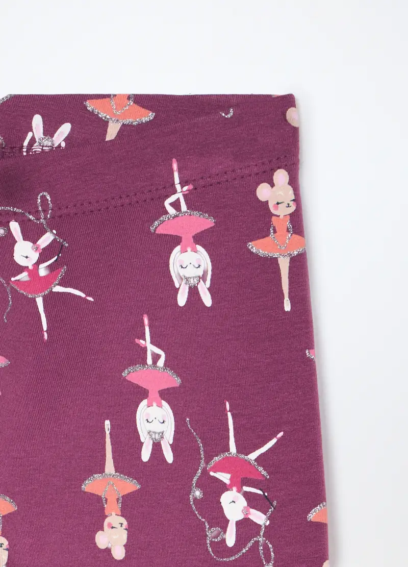 Blukids Leggings Bambina Viola 1069598 miniatura 2