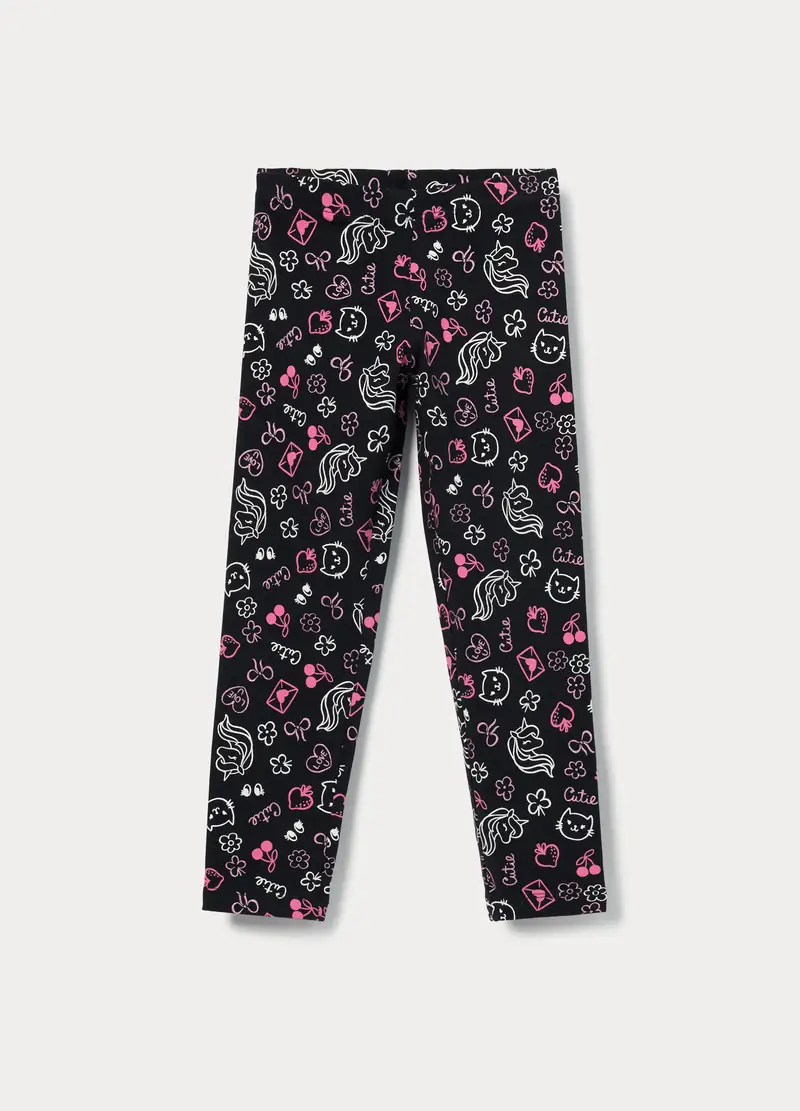 Blukids Leggings Bambina Nero 4222326