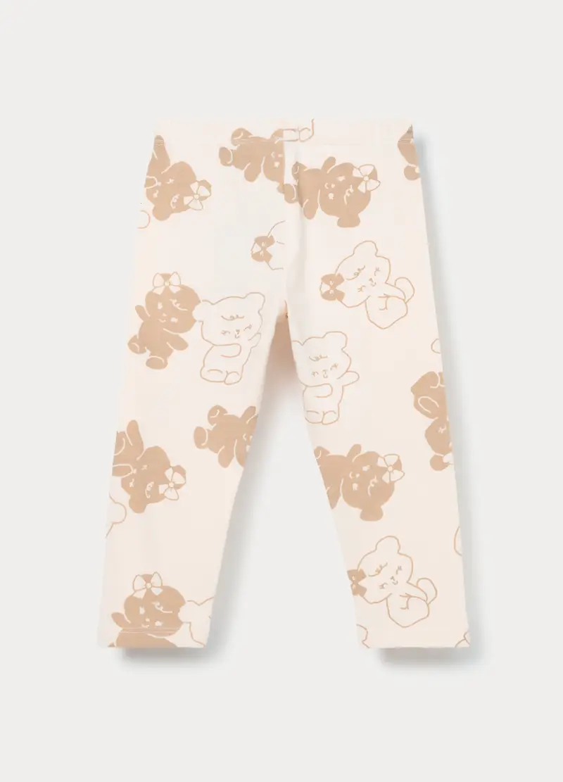 Blukids Leggings Bambina Beige 4251809 miniatura 2