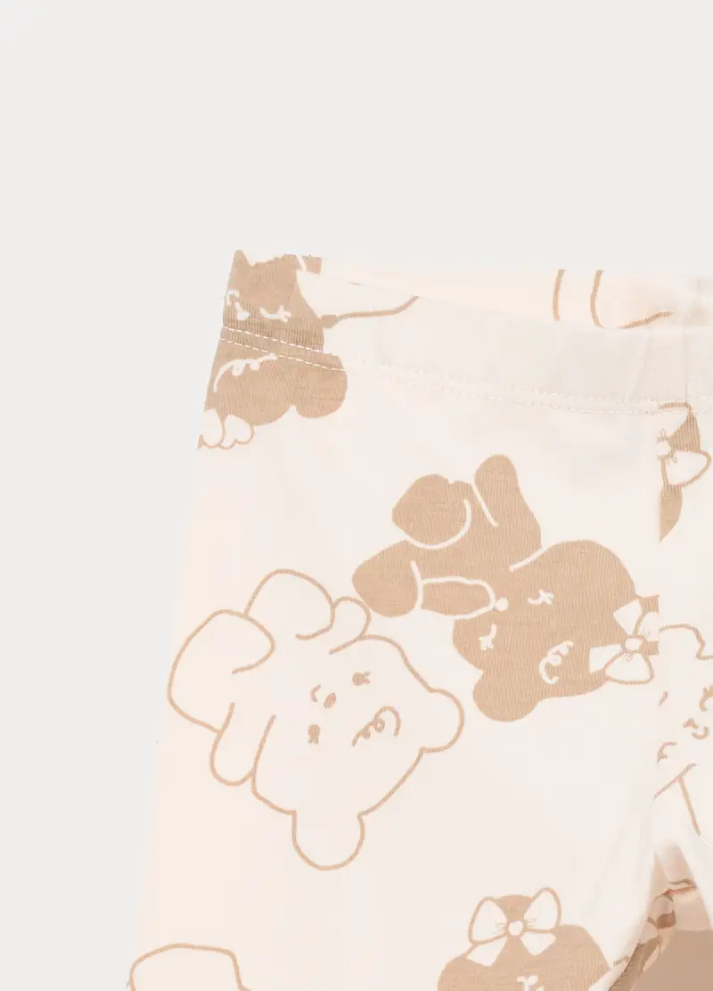 Blukids Leggings Bambina Beige 4253562 miniatura 3