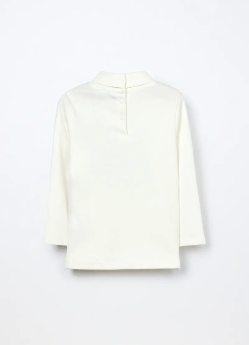 Lupetto In Interlock Di Puro Cotone Neonata, Bambina, Bianco miniatura 2