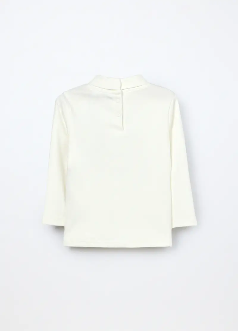 Lupetto In Interlock Di Puro Cotone Neonata, Bambina, Bianco miniatura 2