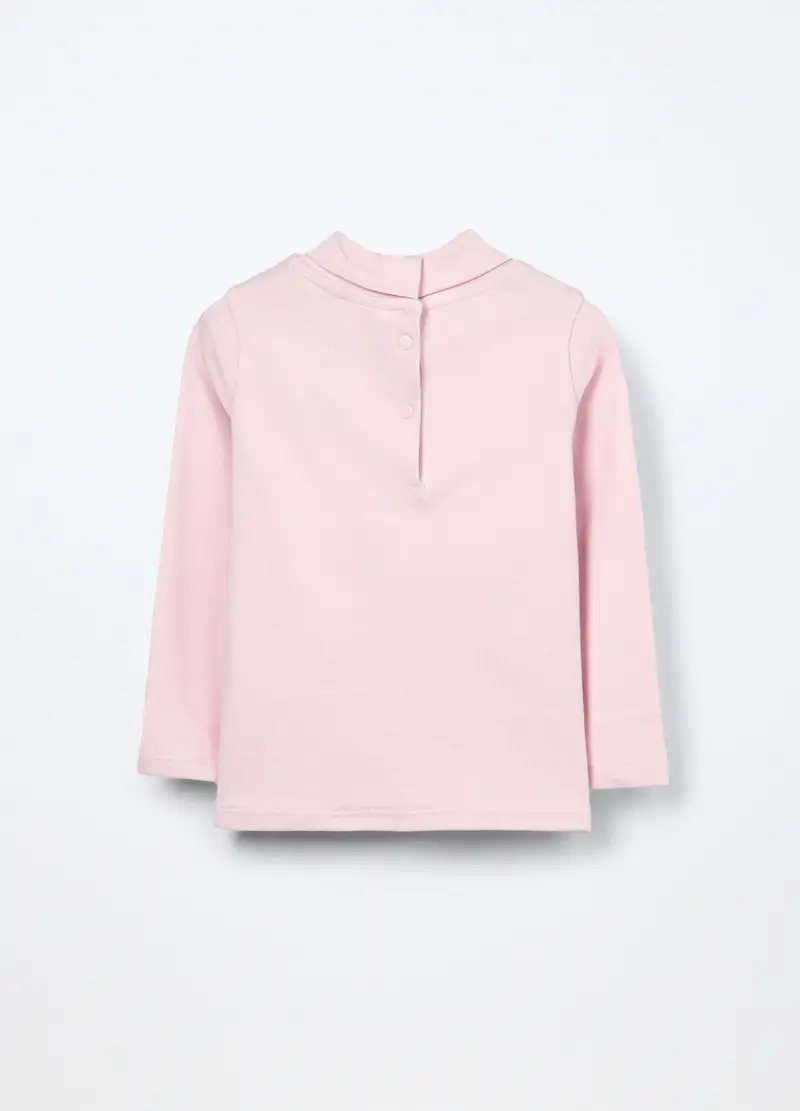 Lupetto In Interlock Di Puro Cotone Neonata, Bambina, Rosa chiaro miniatura 2