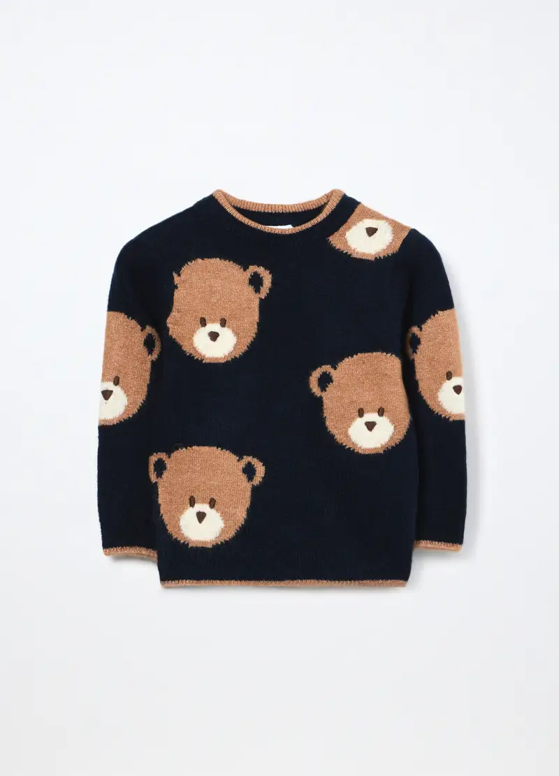 Maglioncino Tricot Neonato, Bambino, Blu scuro