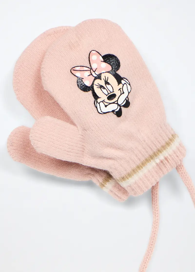 Manopole Tricot Con Stampa Neonata, Rosa pastello, .U miniatura 3